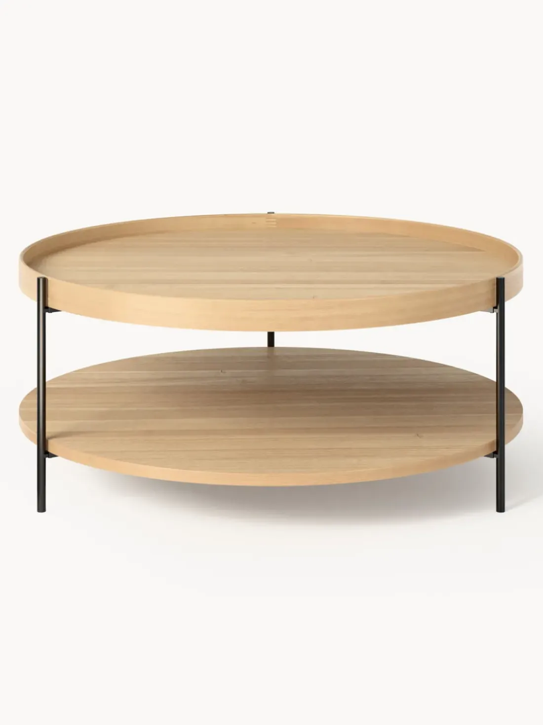Mesa de centro redonda de madera Renee