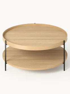Mesa de centro redonda de madera Renee