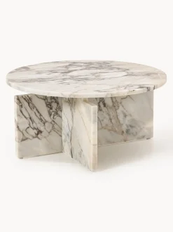 Mesa de centro redonda de mármol Marisa