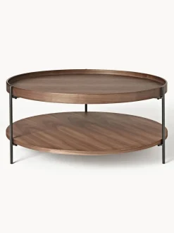 Mesa de centro redonda grande de madera Renee