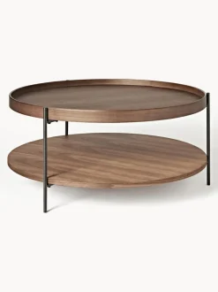 Mesa de centro redonda grande de madera Renee