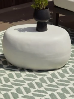 Mesa de centro redonda para exterior Pebble
