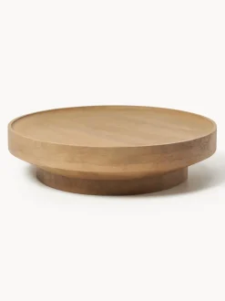 Mesa de centro redonda XL de madera de mango Benno