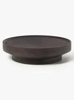 Mesa de centro redonda XL de madera de mango Benno