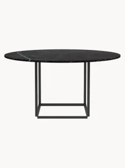 Mesa de comedor con tablero de mármol Florence, Ø 145 cm