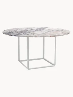 Mesa de comedor con tablero de mármol Florence, Ø 145 cm