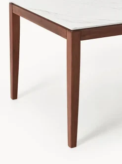 Mesa de comedor con tablero en look mármol Jackson, tamaños diferentes