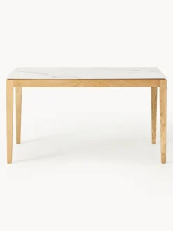 Mesa de comedor con tablero en aspecto mármol Jackson, tamaños diferentes