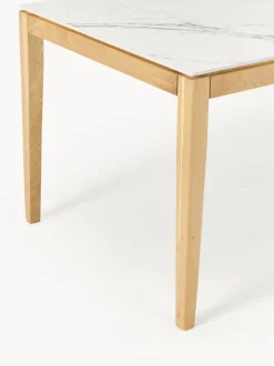 Mesa de comedor con tablero en aspecto mármol Jackson, tamaños diferentes