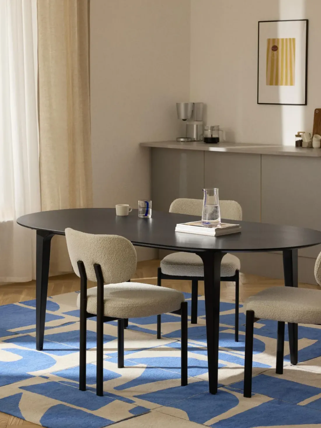 Mesa de comedor de madera de mango Archie, tamaños diferentes