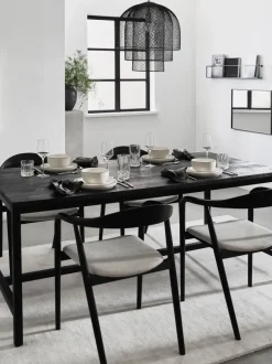 Mesa de comedor de madera de mango Raw