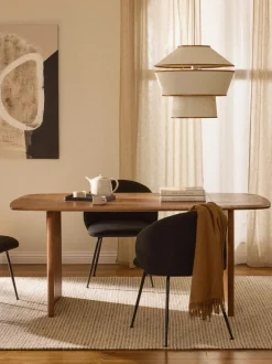 Mesa de comedor de madera de roble Chandler, tamaños diferentes