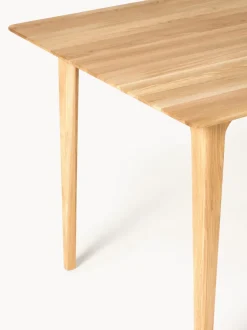 Mesa de comedor de madera de roble maciza Archie, tamaños diferentes