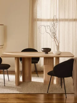 Mesa de comedor de madera de roble Jolka, tamaños diferentes