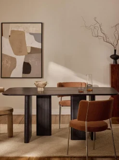 Mesa de comedor de madera de roble Jolka, tamaños diferentes