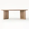 Mesa de comedor de madera Okayama, 200 x 100 cm