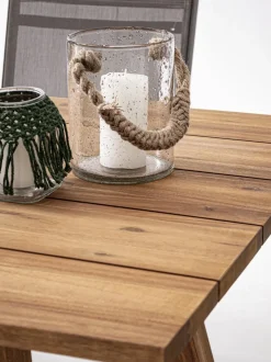 Mesa de comedor de madera para interior y exterior Glasgow