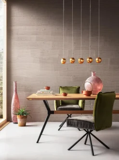 Mesa de comedor de madera roble Downtown, tamaños diferentes