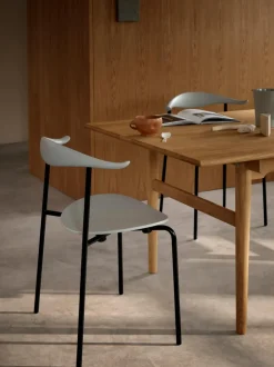 Mesa de comedor de madera roble CH327, 248 x 62 cm