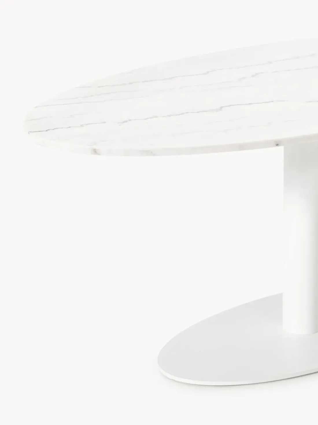 Mesa de comedor de mármol ovalada Miley