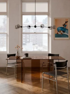 Mesa de comedor de vidrio Anouk, tamaños diferentes