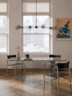 Mesa de comedor de vidrio Anouk, tamaños diferentes