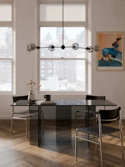 Mesa de comedor de vidrio Anouk, tamaños diferentes