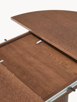 Mesa de comedor extensible acanalada Filo, 120 - 160 x 75 cm