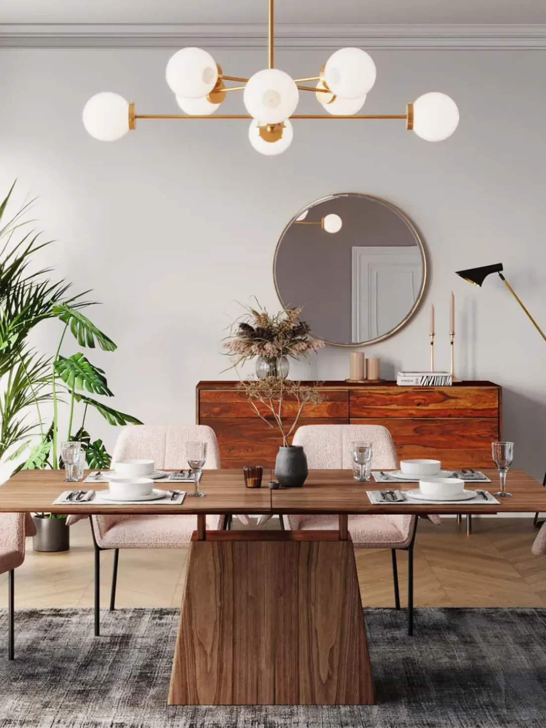 Mesa de comedor extensible Benvenuto, 200-250 x 110 cm