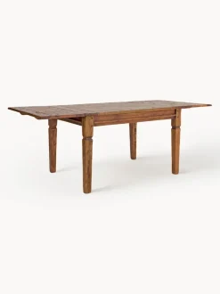 Mesa de comedor extensible de madera de acacia Chateaux, 120 - 200 X 90 cm