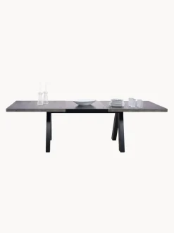 Mesa de comedor extensible en look cemento Apex, 200-250 x 100 cm