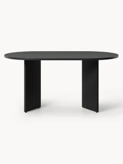 Mesa de comedor ovalada de madera Toni, 200 x 90 cm
