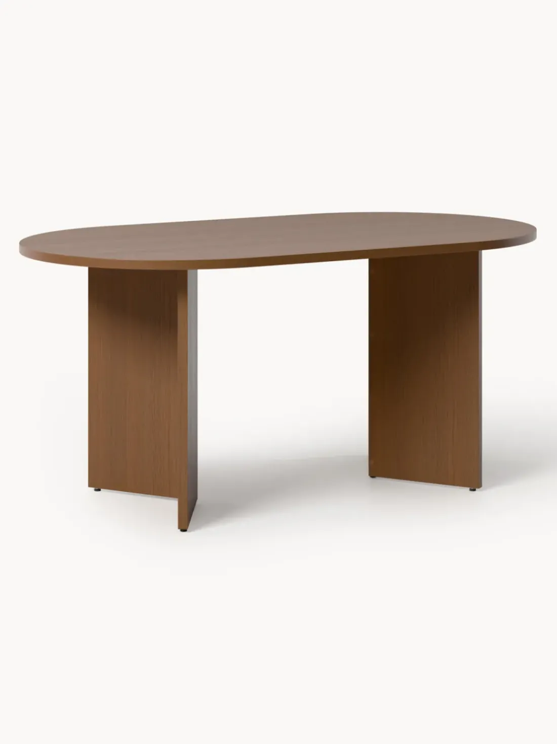 Mesa de comedor ovalada de madera Toni, tamaños diferentes