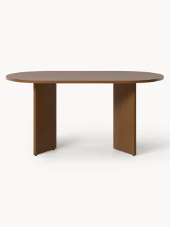 Mesa de comedor ovalada de madera Toni, tamaños diferentes