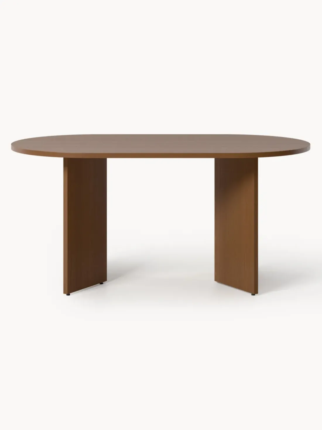 Mesa de comedor ovalada de madera Toni, tamaños diferentes