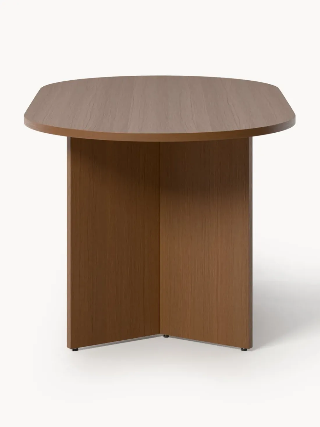 Mesa de comedor ovalada de madera Toni, tamaños diferentes