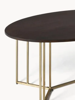 Mesa de comedor ovalada de madera de mango Luca, tamaños diferentes