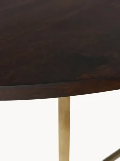 Mesa de comedor ovalada de madera de mango Luca, tamaños diferentes