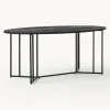 Mesa de comedor ovalada de madera de mango Luca, tamaños diferentes