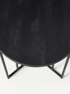 Mesa de comedor ovalada de madera de mango Luca, tamaños diferentes