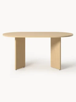 Mesa de comedor ovalada de madera Toni, tamaños diferentes