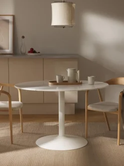 Mesa de comedor ovalada de mármol Miley, tamaños diferentes