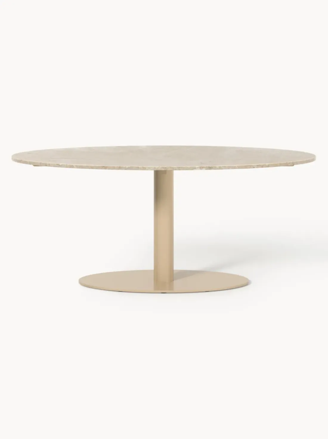 Mesa de comedor ovalada de mármol Miley, tamaños diferentes