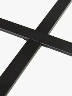 Mesa de comedor redonda Amble con tablero en look mármol, Ø 110 cm