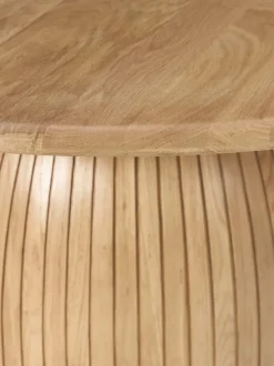Mesa de comedor redonda con estructura estriada Nelly, tamaños diferentes