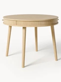 Mesa de comedor redonda con espacio de almacenamiento Calary, tamaños diferentes