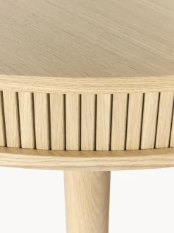 Mesa de comedor redonda con espacio de almacenamiento Calary, tamaños diferentes