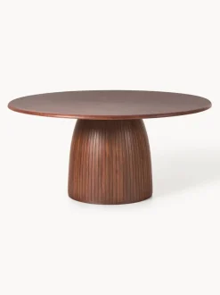 Mesa de comedor redonda con estructura estriada Nelly, tamaños diferentes