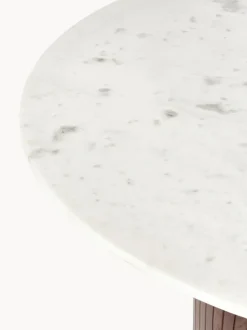 Mesa de comedor redonda con tablero de mármol Nelly, tamaños diferentes