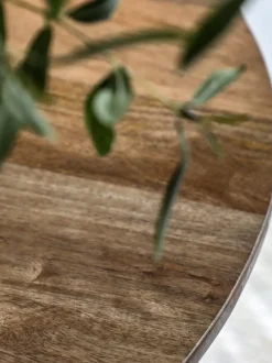 Mesa de comedor redonda de madera de mango Voss, Ø 110 cm